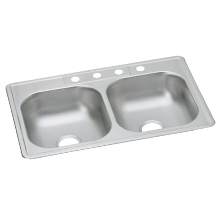 Elkay Dayton Stainless Steel Single Bowl Top Mount Sink W/ J Channels DJ233221